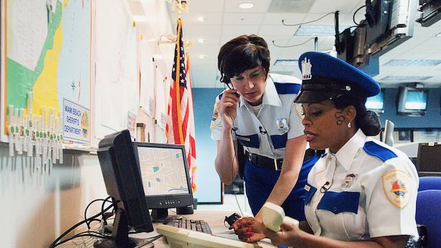 Still from the cop parody comedy show Reno 911!