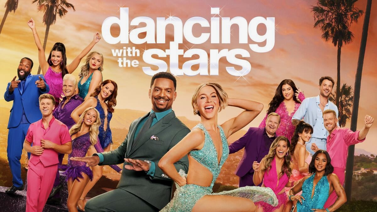 Title art for Dancing with the Stars on Hulu.