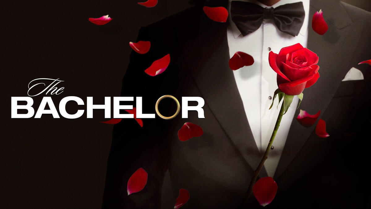 Title art for the reality dating series The Bachelor.