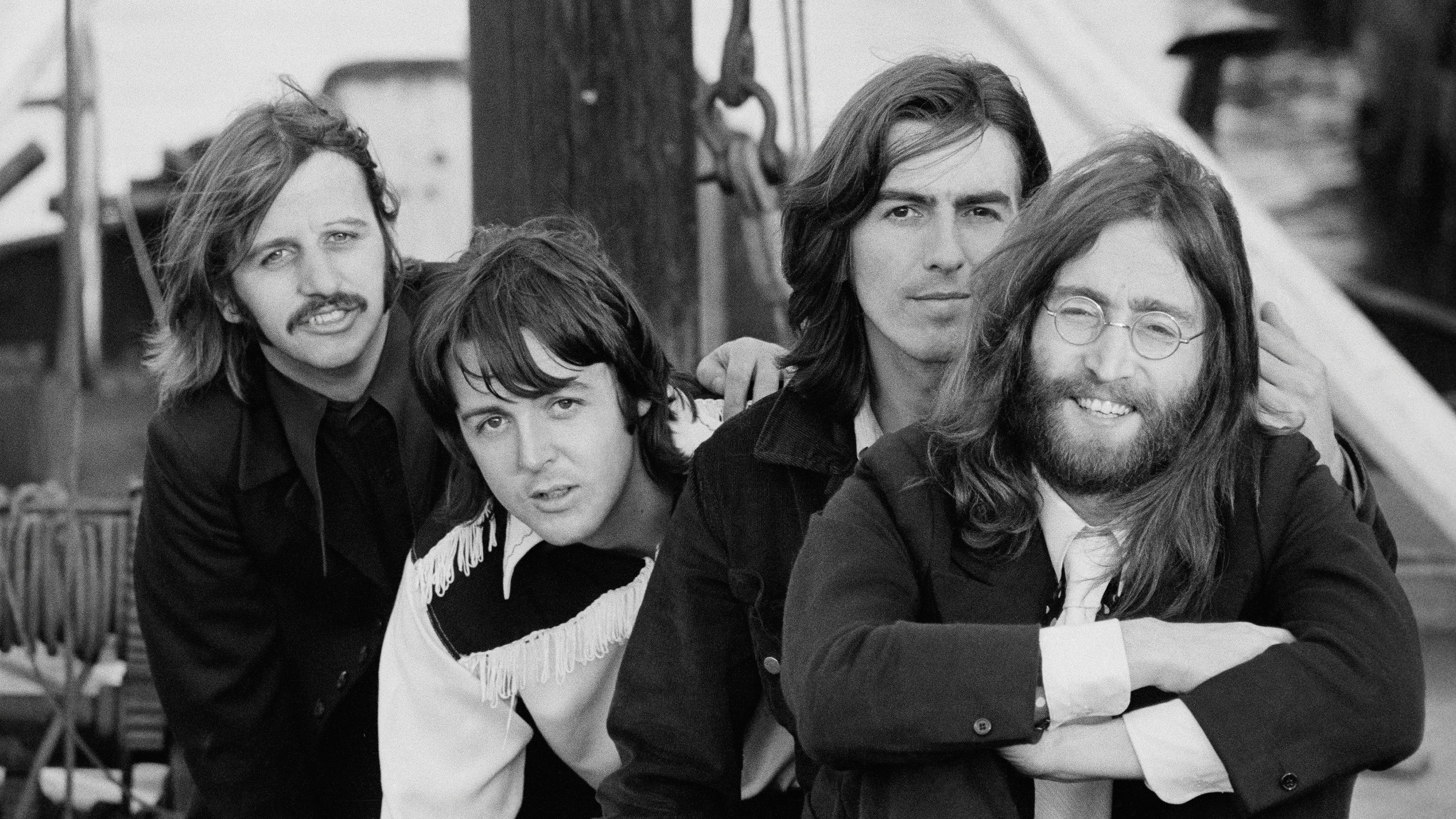 Promotional image for Beatles Anthology, a new documentary coming to disney plus