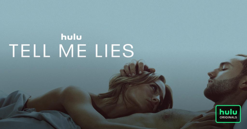 Title art for the Hulu Original drama series Tell Me Lies.