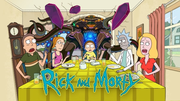 Title art for Adult Swim show Rick and Morty