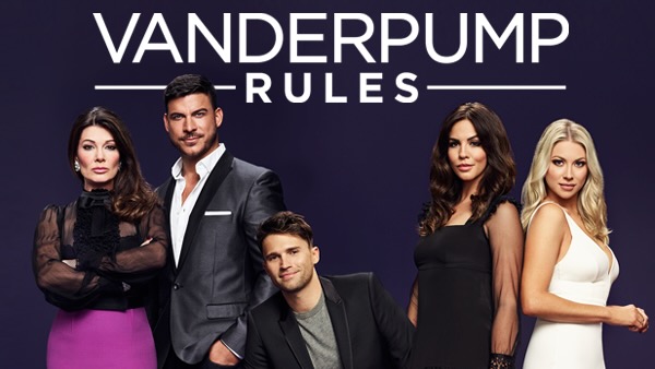 Title art for the Bravo reality series Vanderpump Rules featuring Stassi Schroeder.