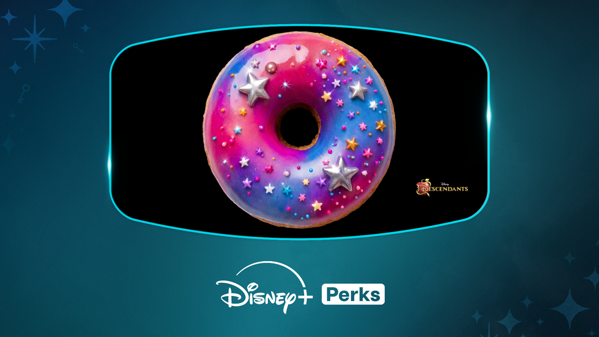 D23: Disney+ Perks doughnut for Descendants: Wicked Wonderland