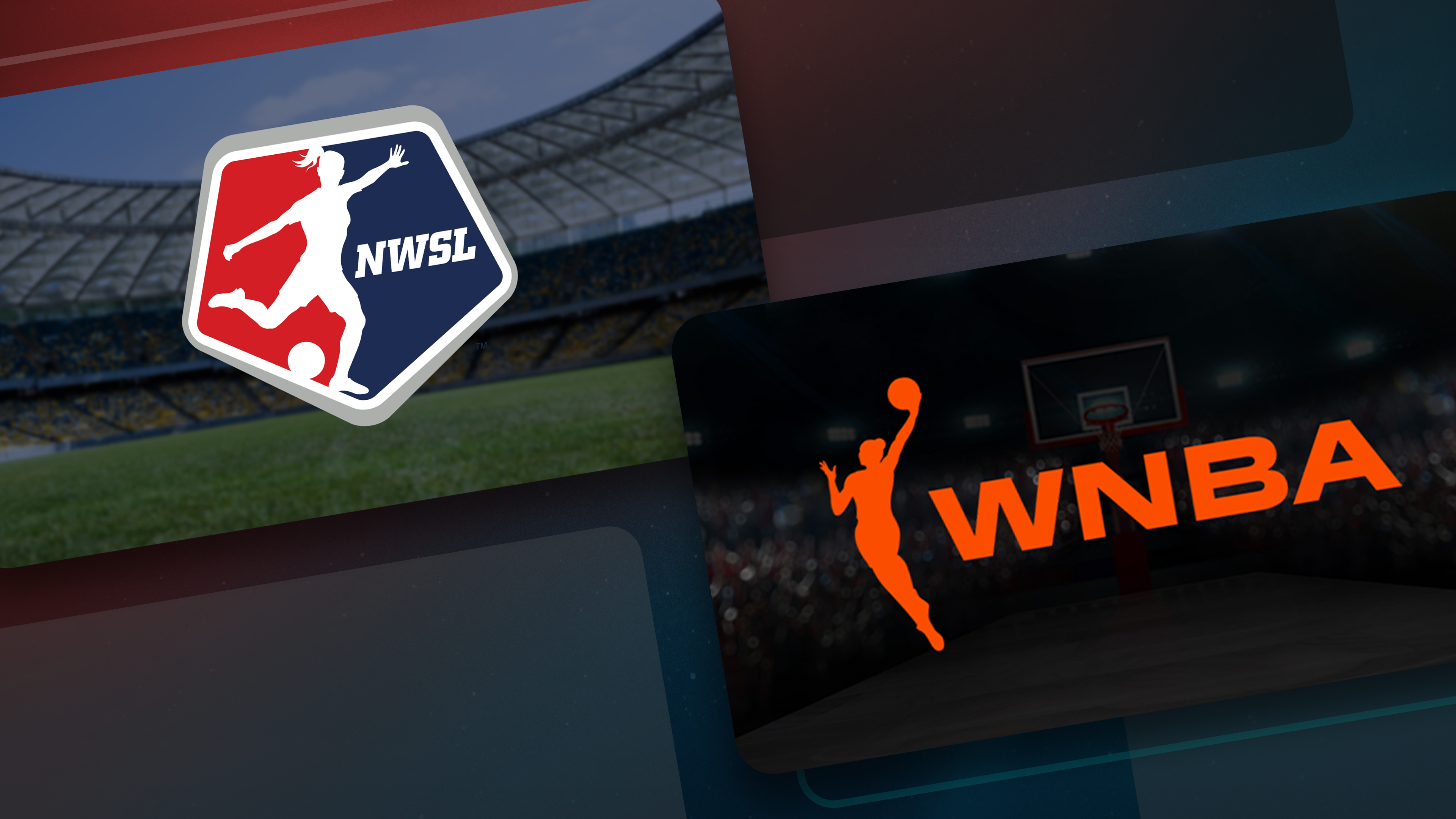 NWSL and WNBA logos.