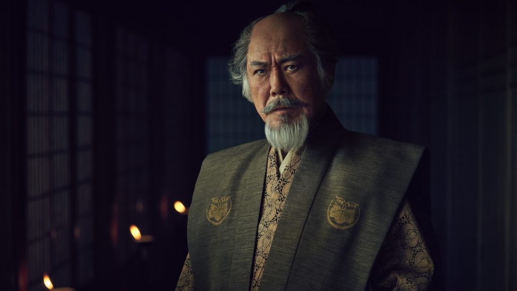 A still image of Tokuma Nishioka as Toda Hiromatsu in the FX series, Shōgun.
