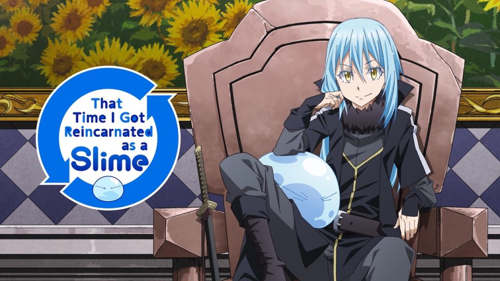 Title art from one of the best isekai anime shows, That Time I Got Reincarnated as a Slime.
