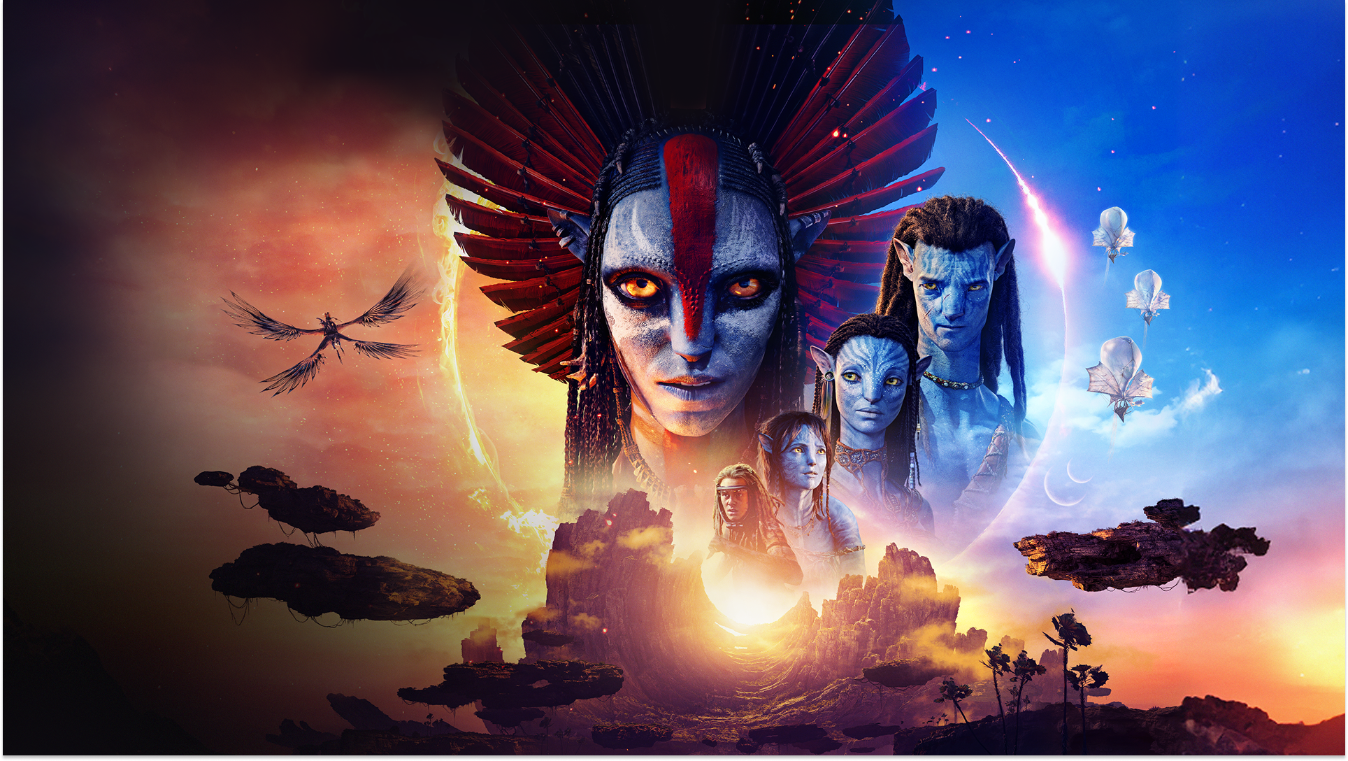 Neytiri and Jake Sully in Avatar: Fire and Ash