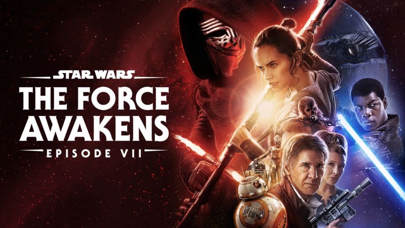 Title art for the Star Wars movie, Episode VII: The Force Awakens.