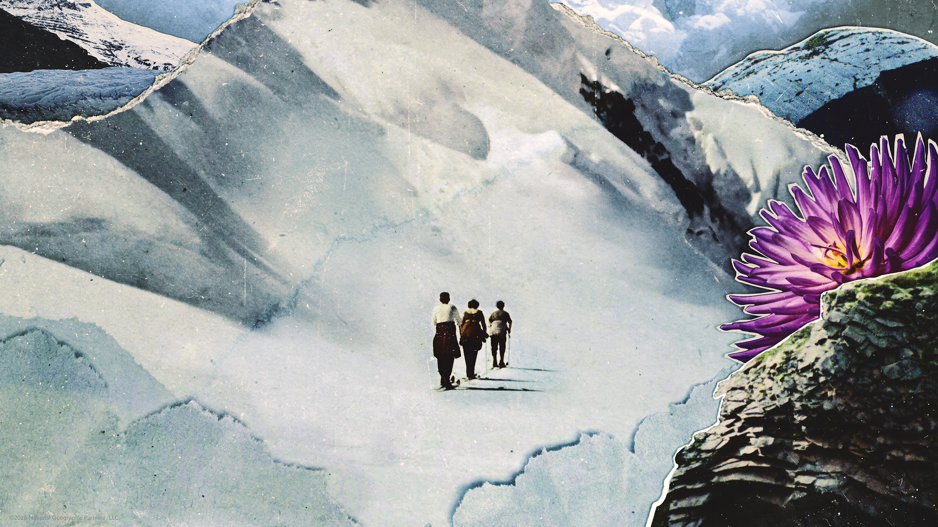 This image is a promotional collage for the 2026 documentary film Time and Water, directed by Sara Dosa.