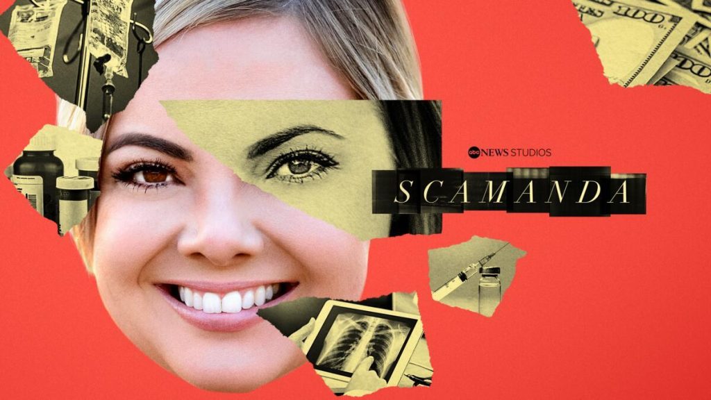 Title art for ABC News Studios’ true crime docuseries Scamanda.