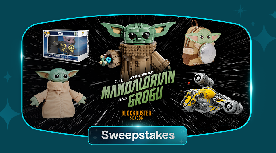A prize pack from Star Wars: The Mandalorian and Grogu 