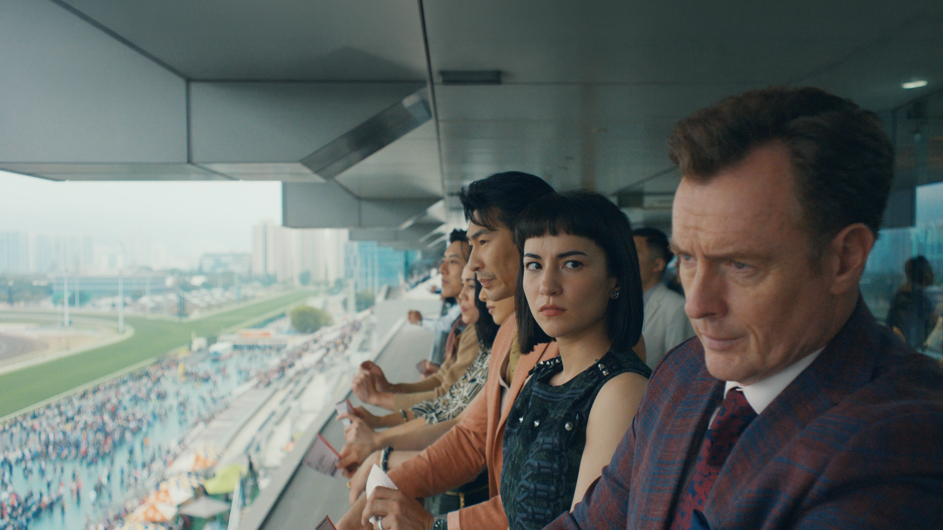 This image shows a scene from the TV series The Season (2026), Hulu.