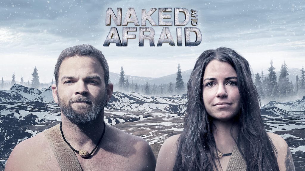 Title art for the reality survival show Naked and Afraid.