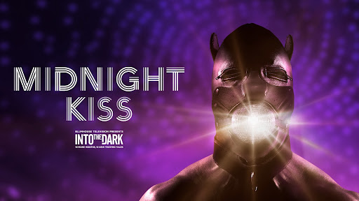 Title art for the holiday horror movie Midnight Kiss.