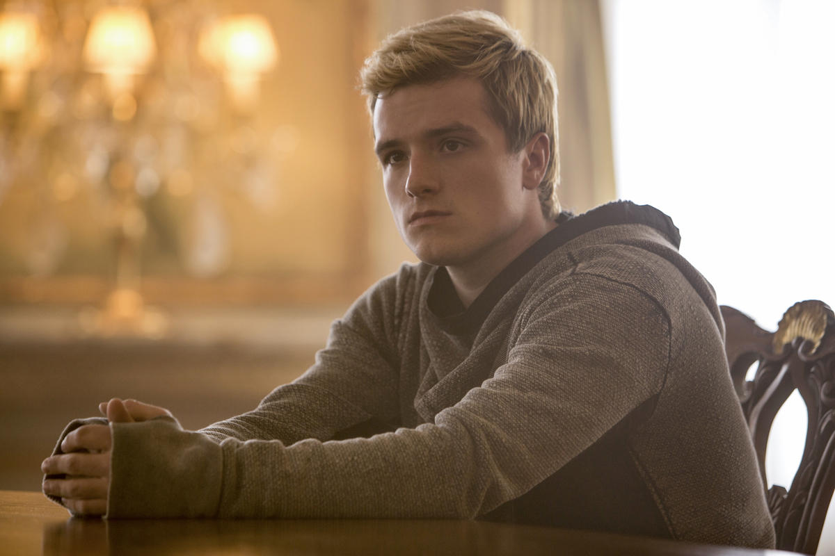 Josh Hutcherson as Peeta Mellark in The Hunger Games saga.