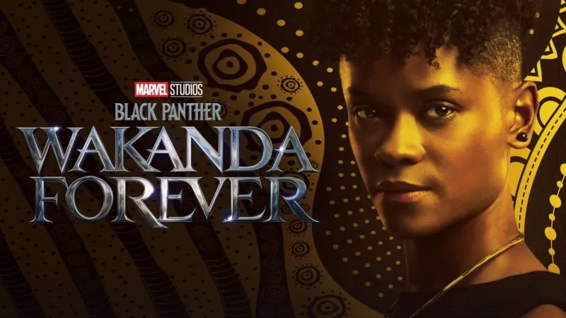 Title art for the Oscar-winning movie Black Panther: Wakanda Forever.
