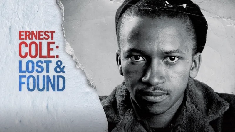 Title art for the Black history documentary Ernest Cole: Lost and Found.