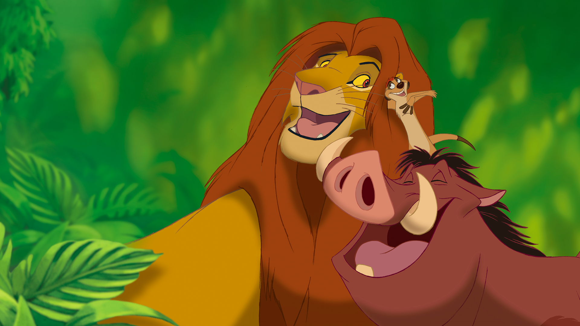 Simba, Timon, and Pumbaa in The Lion King (1994)