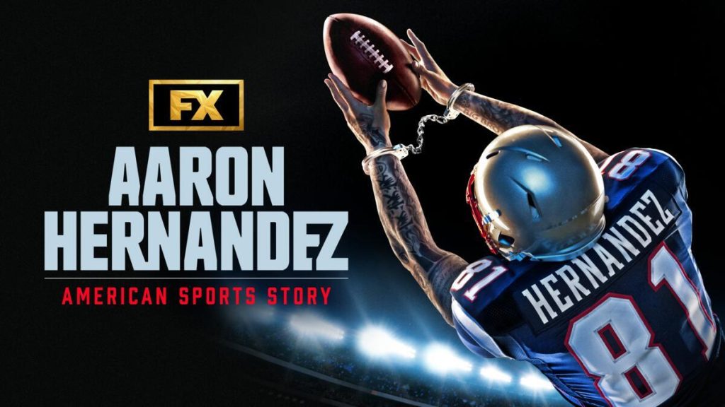 Title art for the new Ryan Murphy show, American Sports Story.