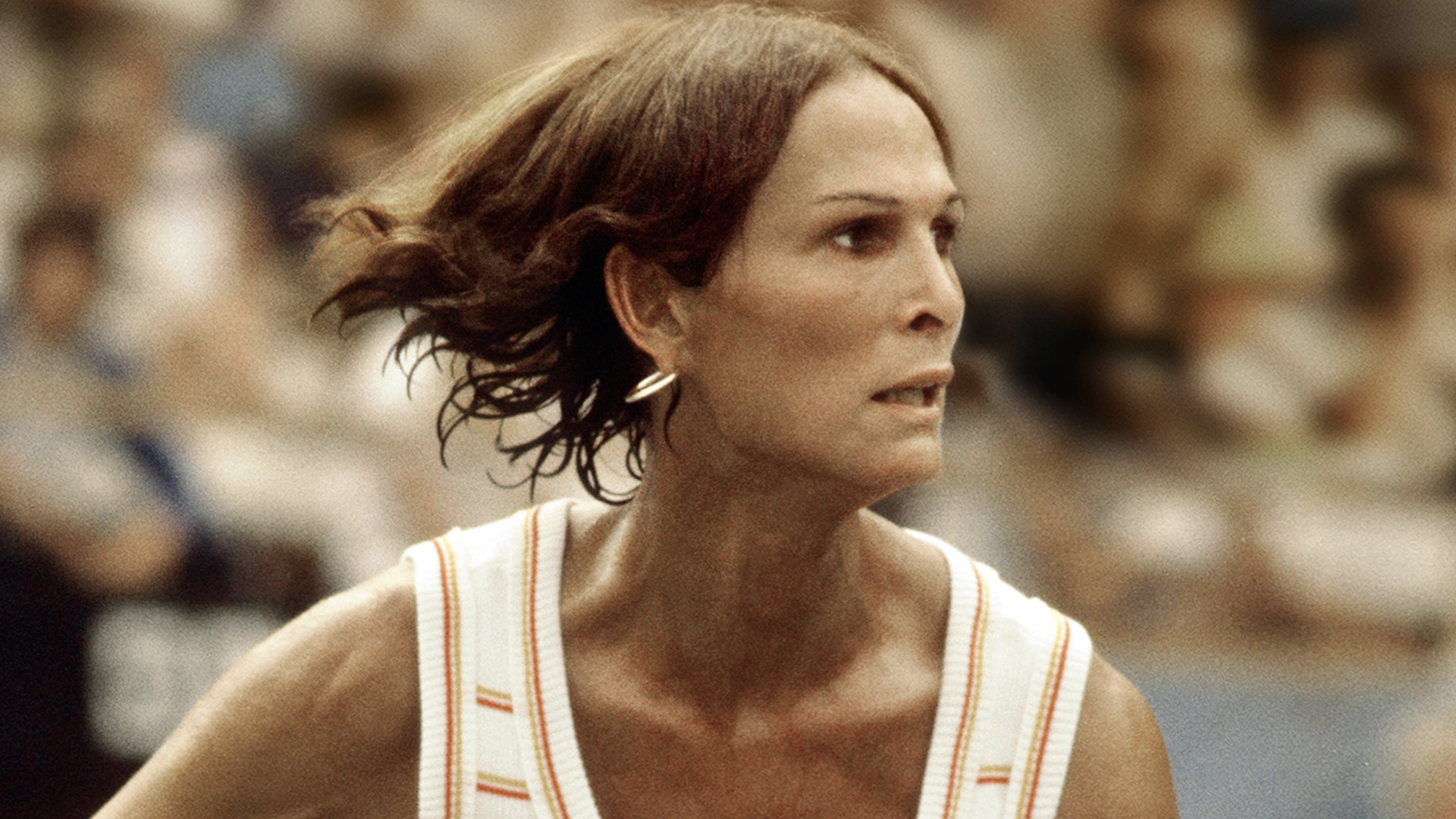Renee Richards during a match.