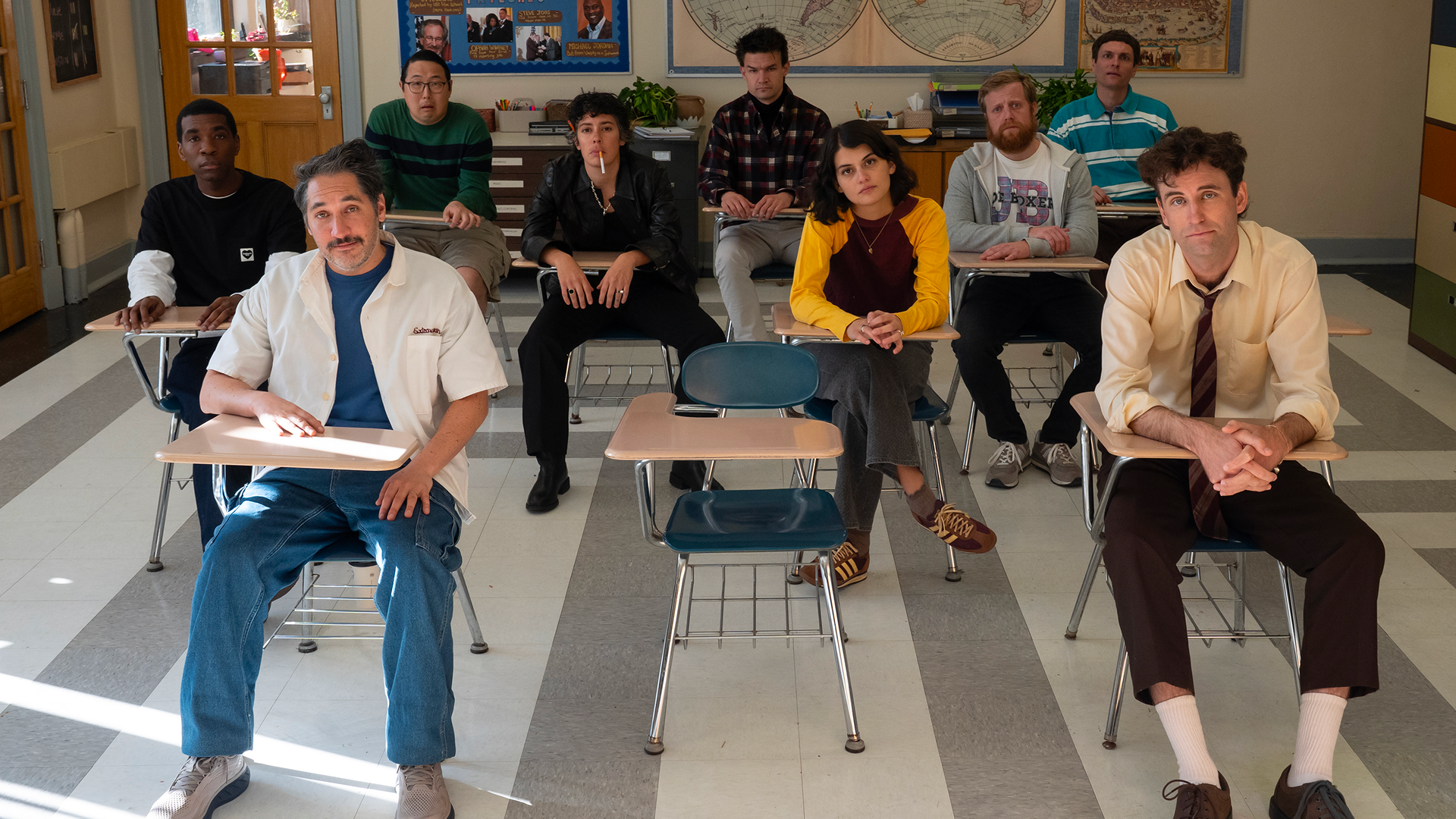 This image is the promotional poster for the upcoming Hulu series, Never Change!