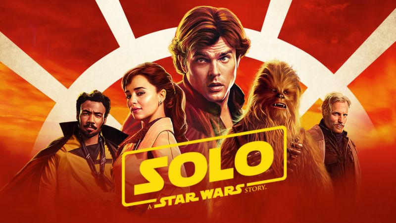Title art for the Star Wars movie, Solo: A Star Wars Story.
