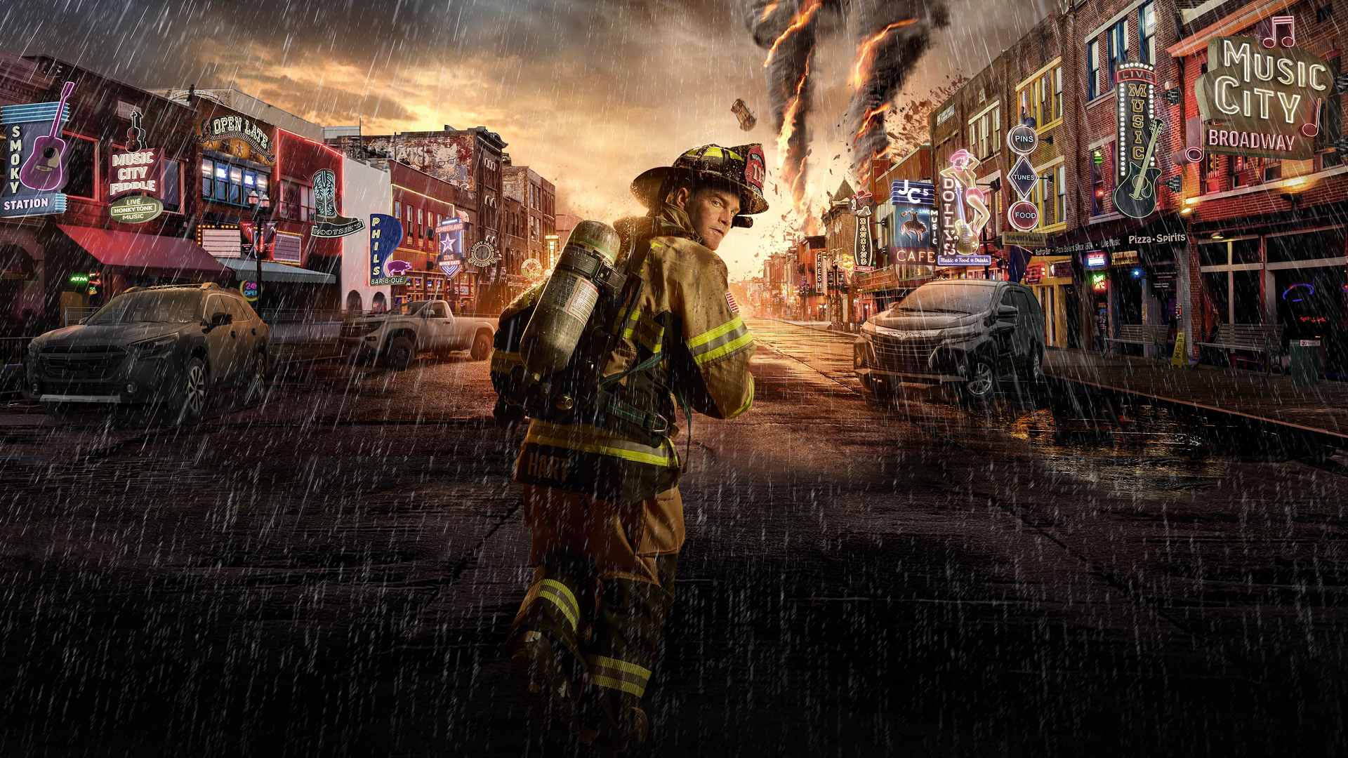 Promotional visual for the new television series 9-1-1: Nashville