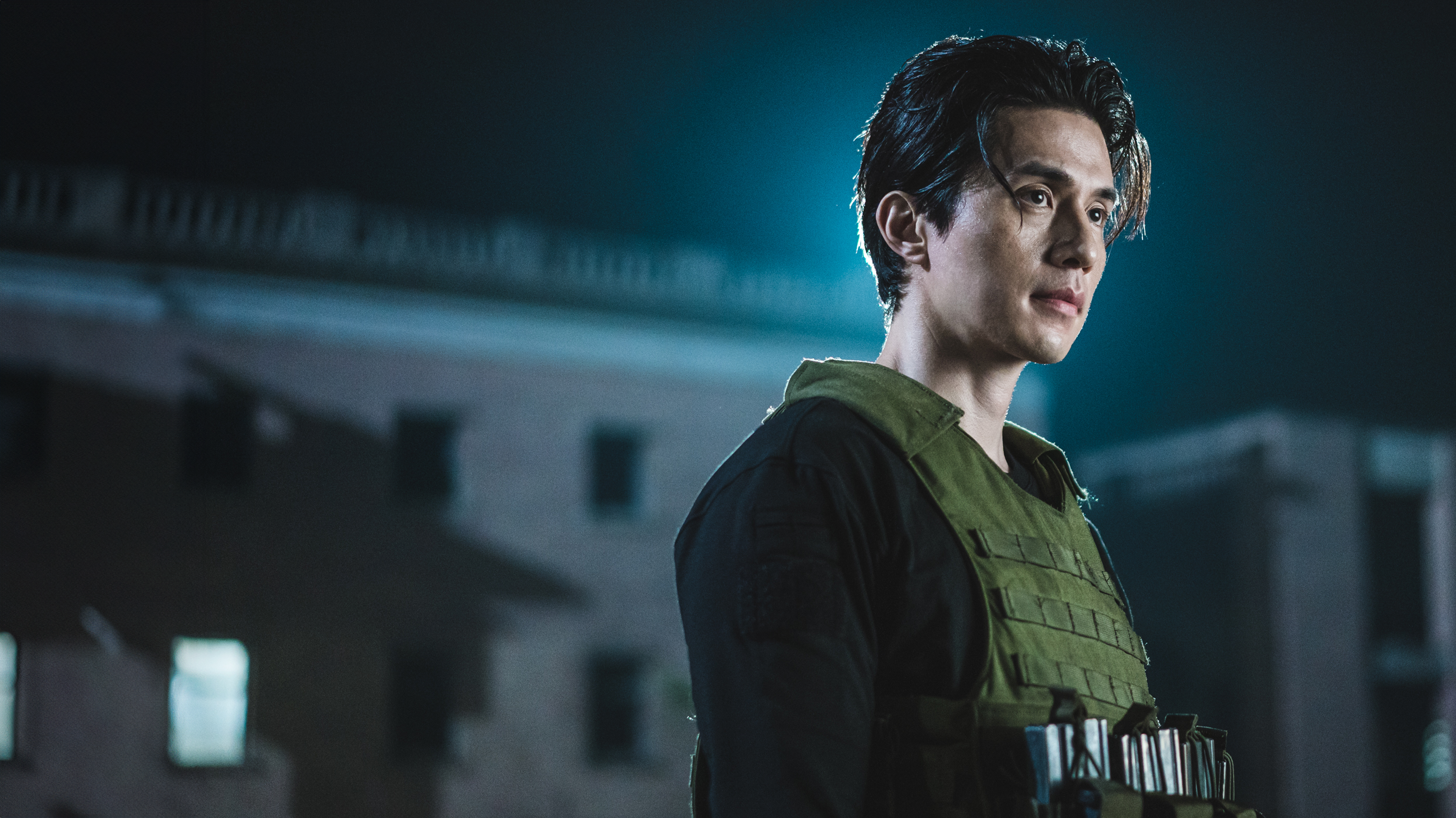 A Shop for Killers key art featuring Lee Dong-wook as Jeong Jin-man