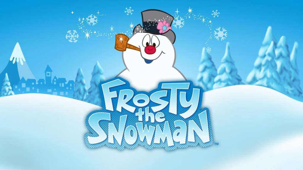 Title art for the animated Christmas movie Frosty the Snowman.