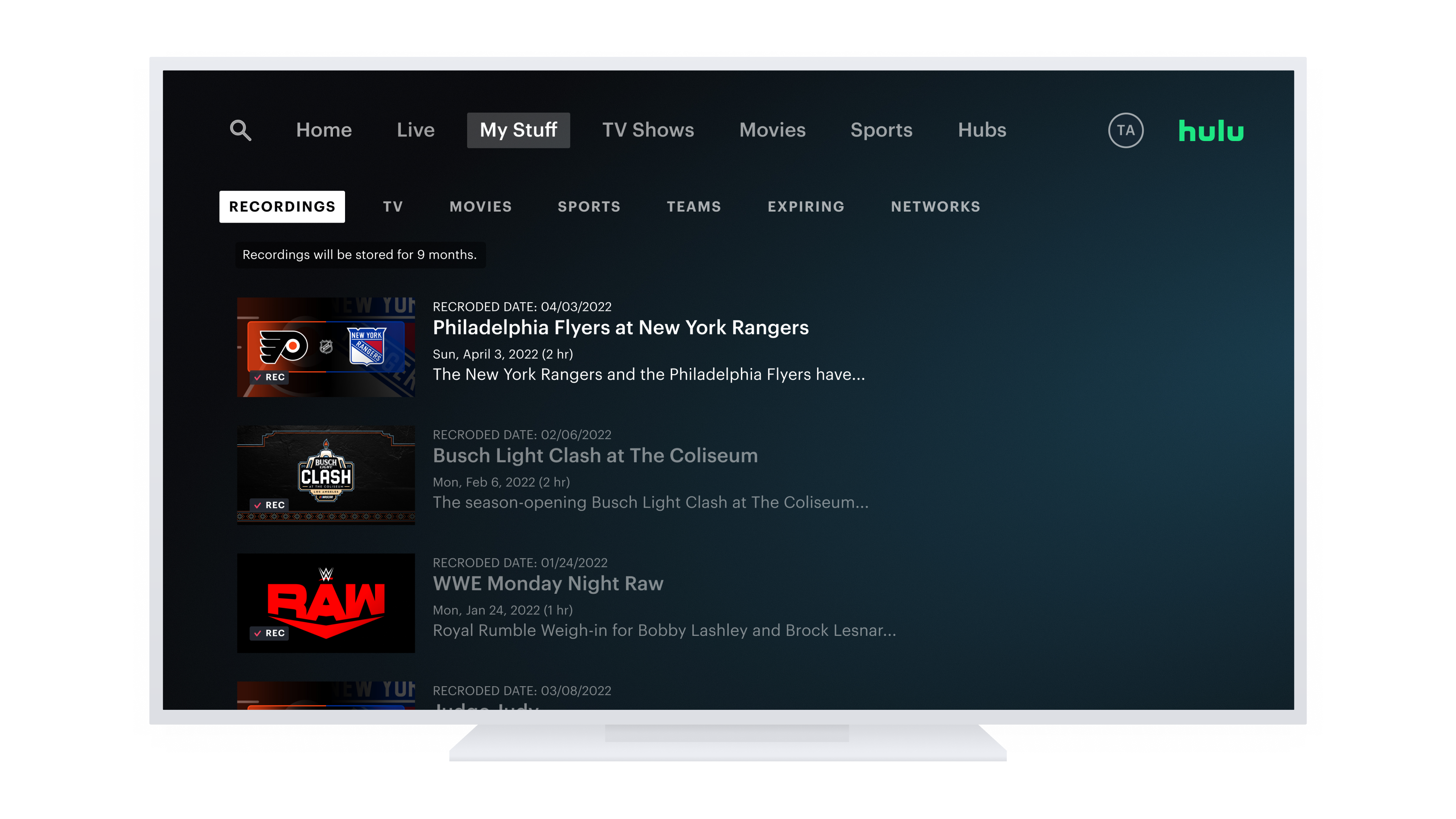 Get the Sports Add-on With Hulu + Live TV