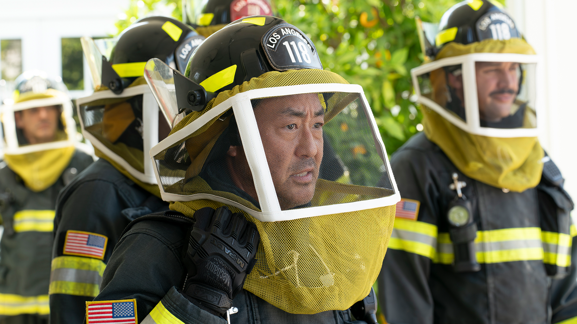 Firefighters of Station 118 of the Los Angeles Fire Department, from the popular TV series 9-1-1.